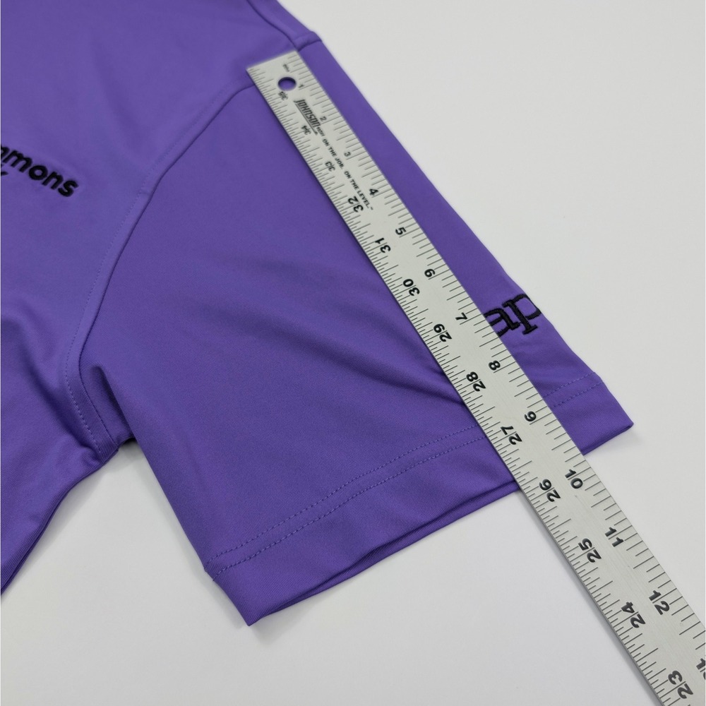 FootJoy Tour Issue Polo Mens Small‎ Purple Performance Golf Embroidered Logos - Picture 6 of 9